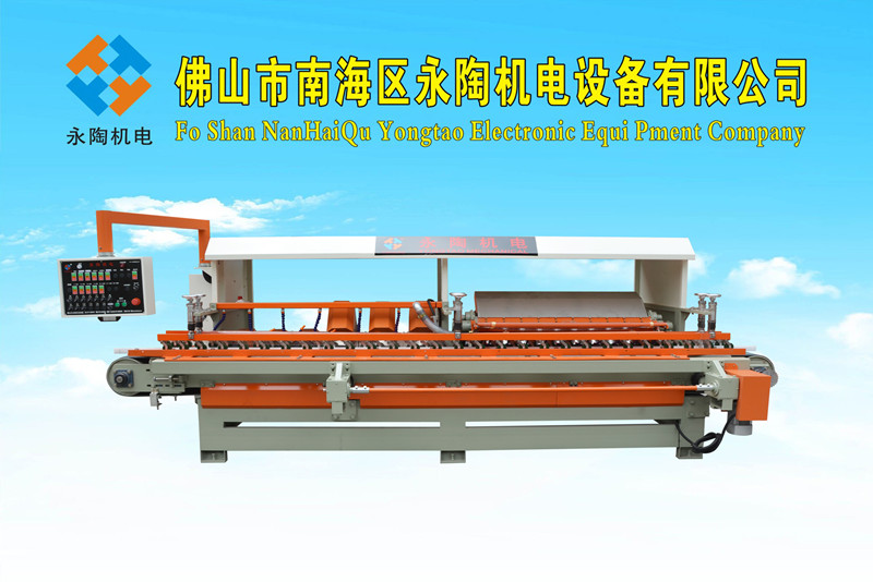 前后3刀數控陶瓷切割磨邊45度倒角拋光機