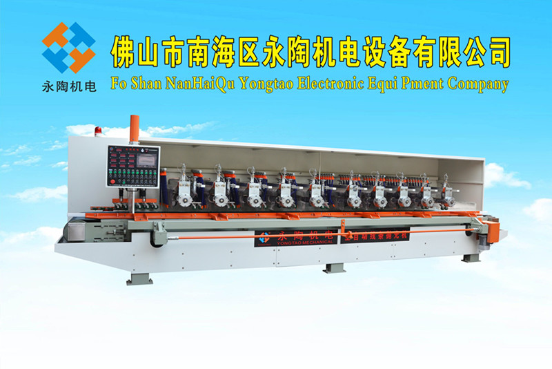 10頭全自動石材四方柱欄桿拋光機